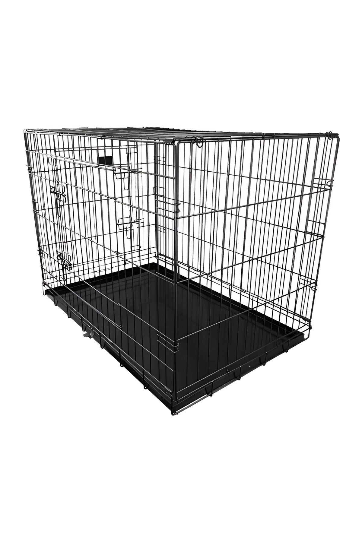 Dog Cage with Metal Tray