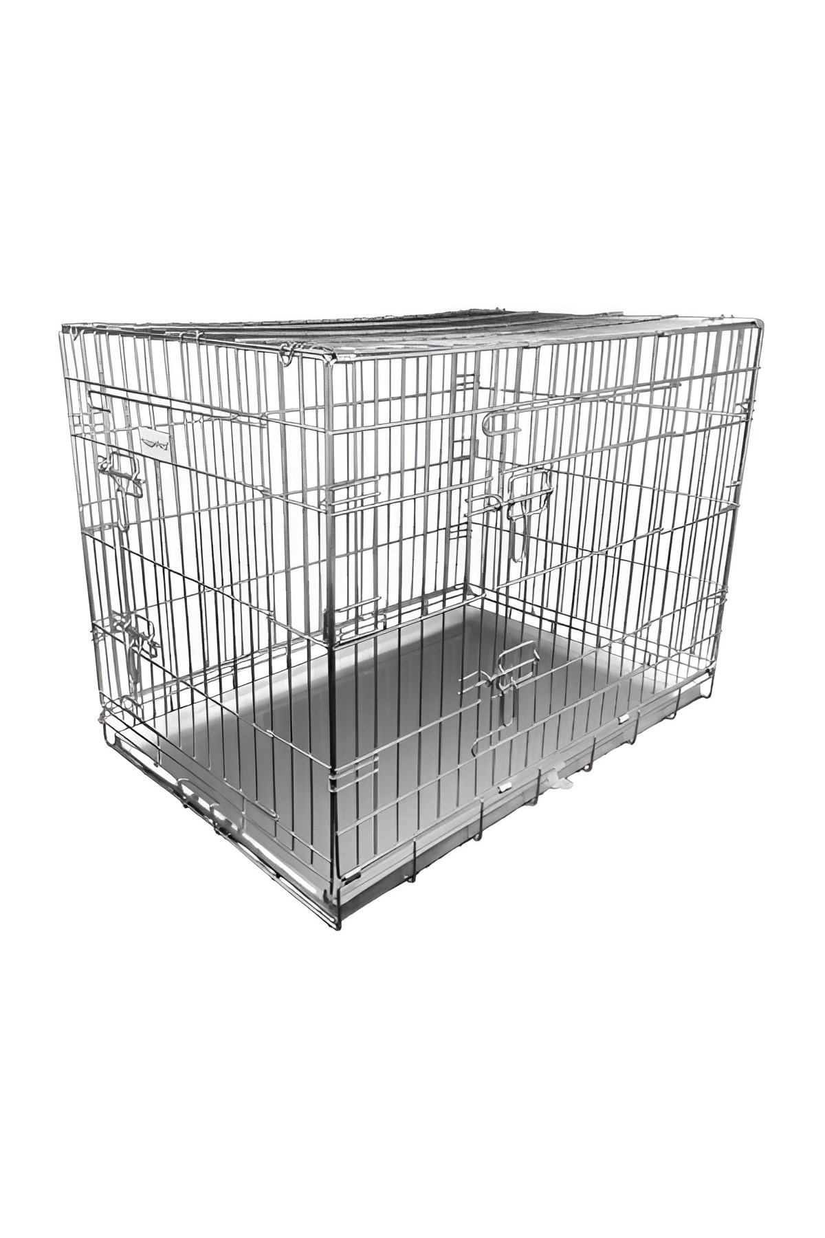 Dog Cage with Metal Tray -