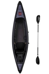 Drop Stitch 1 Person Complete Kayak Set Black/Red