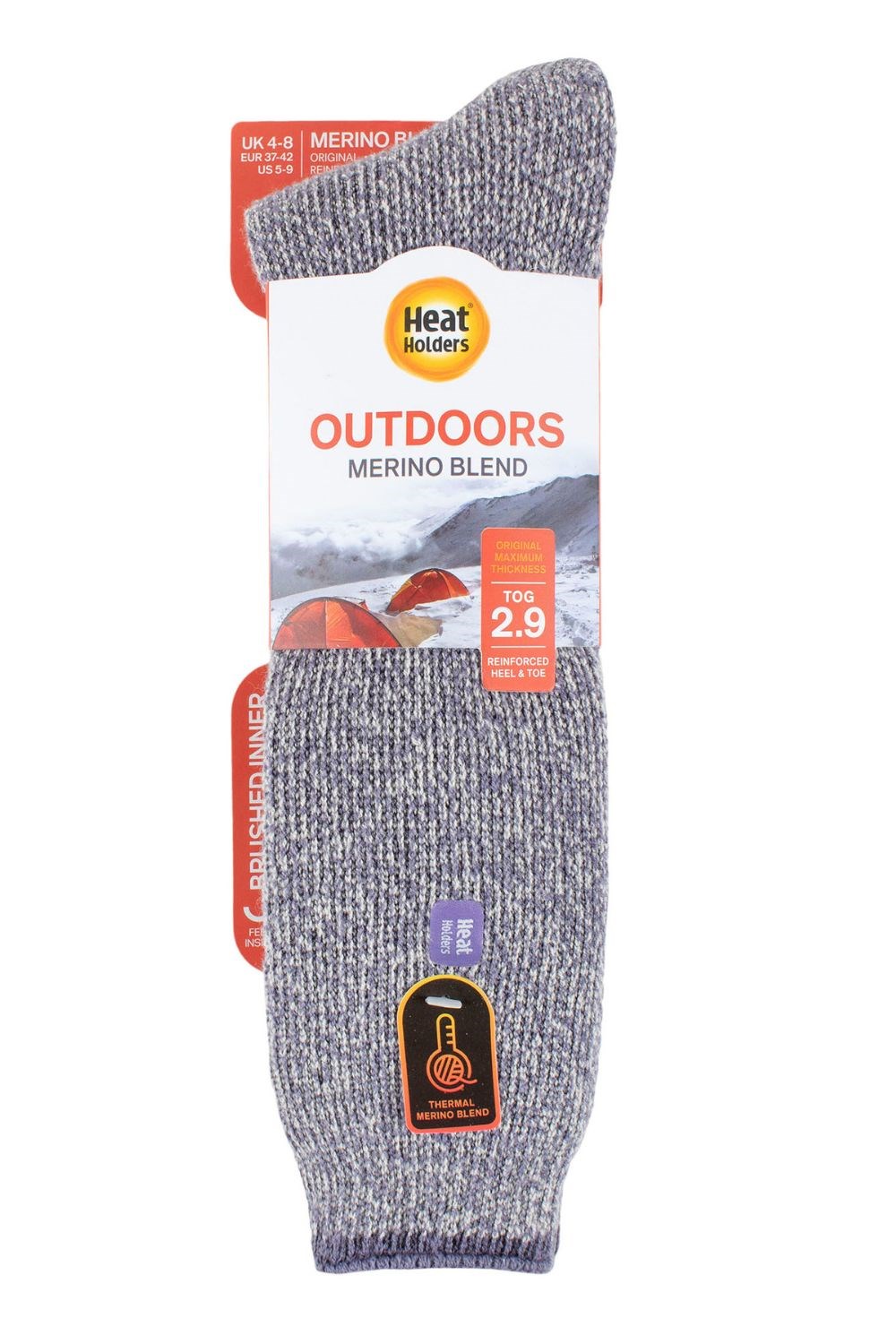 Mens Original Outdoors Merino Wool Blend Socks - Brown – Heat Holders