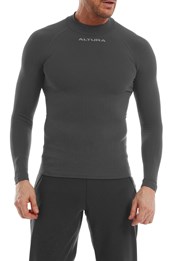 Tempo Seamless Long Sleeve Baselayer Top Charcoal