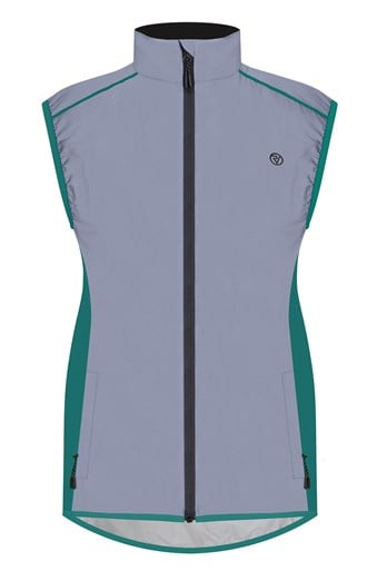 Reflective Womens Active Gilet Teal