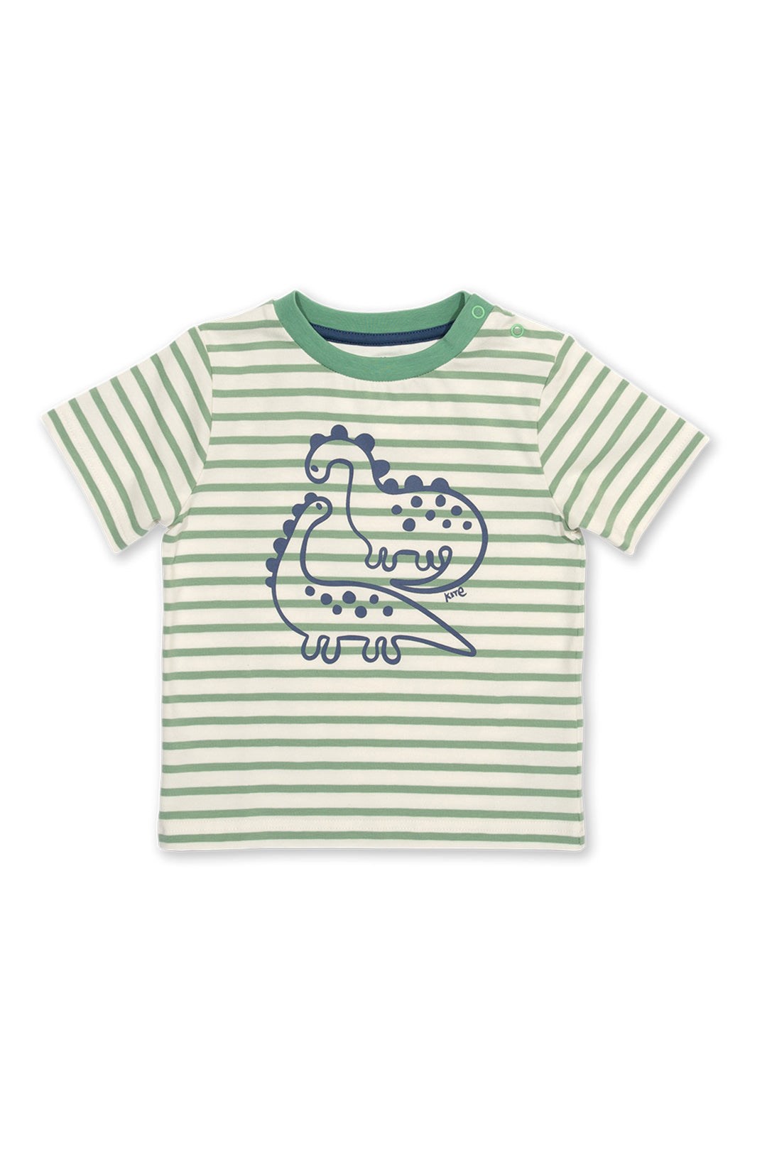 Baby/Kids Organic Cotton Stripy Animal T-Shirt -
