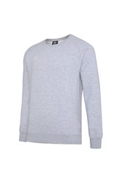 Club Leisure Womens Sweatshirt Grey Marl/White