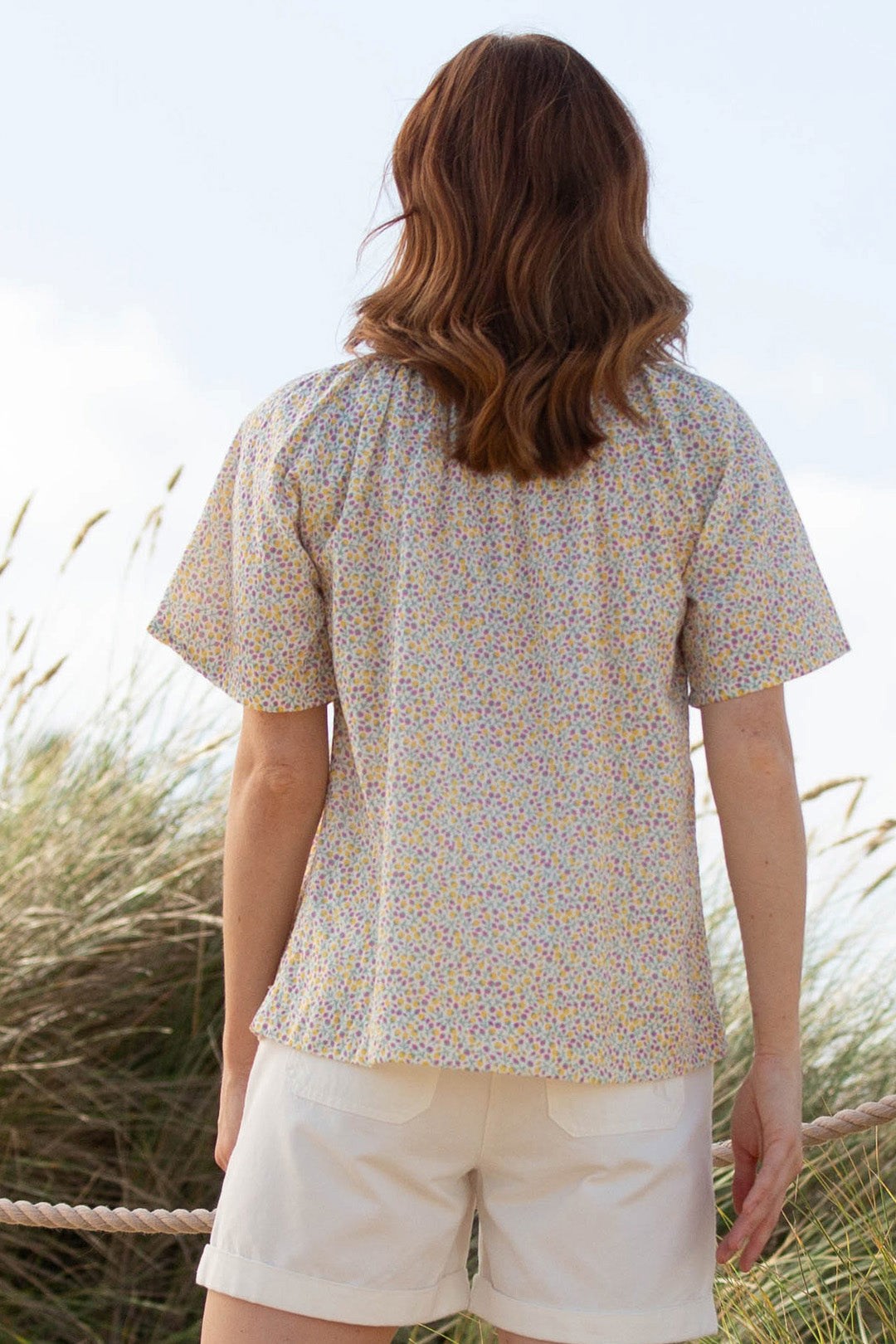 Chilcombe Womens 100% Organic Muslin Blouse | Mountain