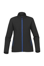 Orbiter Womens Softshell Jacket Black/Azure Blue