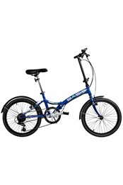 Basis Compact 20" Folding Commuter Bicycle Royal Blue