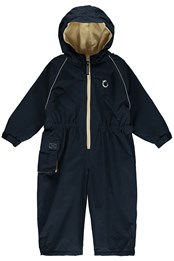 Toddler Waterproof Fleece All in One Suits Midnight Blue