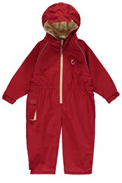 Toddler Waterproof Fleece All in One Suits Fiesta Red