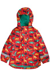Kids Waterproof Dinosaur Coat
