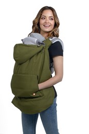 All Weather Baby Carrier Cover Green/Beige