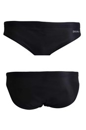 Solid Mens Swimming Water Polo Briefs Black