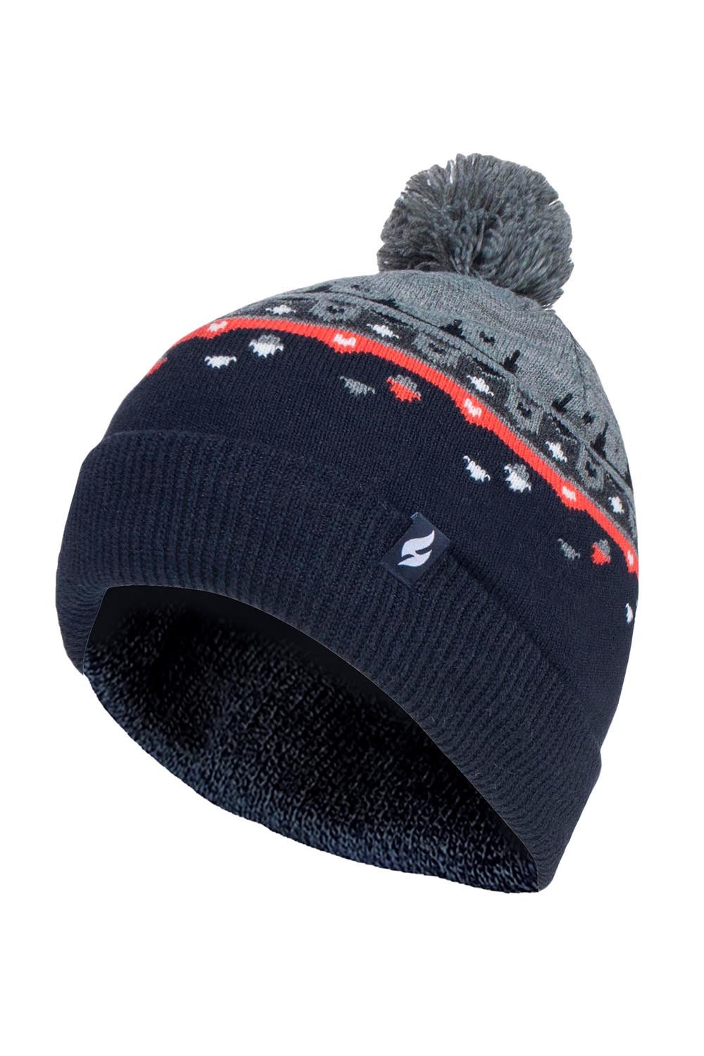 Mens Knitted Pom Pom Hat
