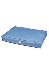 Denim Dog Pillow Bed Blue