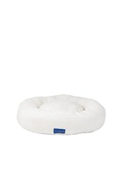 Plush Donut Dog Bed Creamy White