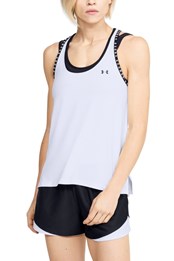 Knockout Womens Active Tank Top White/Black
