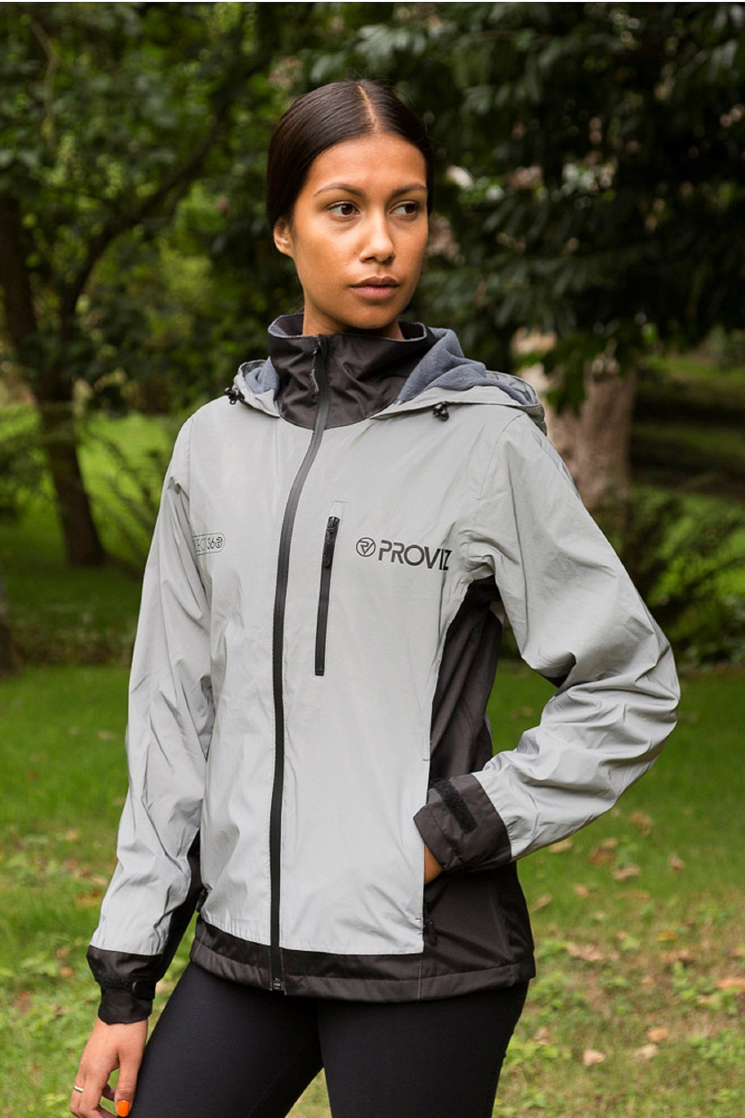 Ladies reflective waterproof jacket on sale