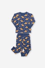 Smiley Saturn Baby/Kids Pyjama Set Navy