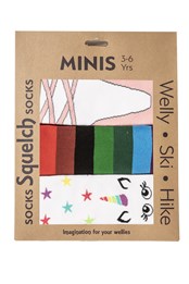 Set of 3 Mini Welly Socks in a Gift Box Mulitcoloured