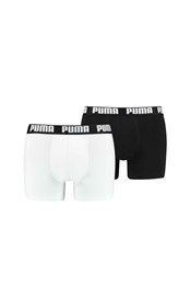 Mens Basic Boxer Shorts 2-Pack Black/White