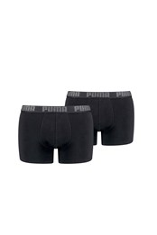 Mens Basic Boxer Shorts 2-Pack Black