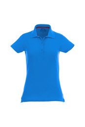 Advantage Womens Pique Polo Shirt Sky Blue