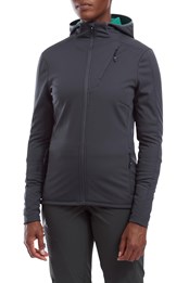 Cave Womens Softshell Cycling Hoodie Navy