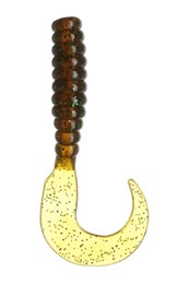 Dirty Grub 2.5" Pack of 8 Fishing Lures Motor  Oil