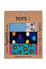 Toddler Welly Socks Gift Box 3-Pack Multicoloured