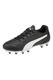 Monarch II FG Kids Football Boots Black/White