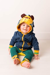 Frankie The Lion Baby/Kids Hoodie Navy/Yellow