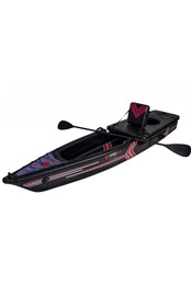 Dual Purpose Inflatable Fishing Kayak/SUP Black/Red