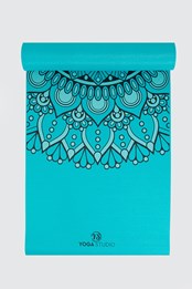 Designed Sticky Yoga Mat 6mm Turquoise Mandala