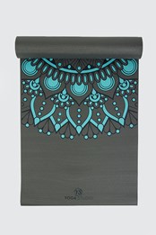 Designed Sticky Yoga Mat 6mm Grey Mandala
