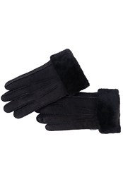 Womens Sheepskin Gloves Black