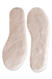 Mens Lambswool Insoles White