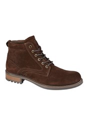 Mens Suede Ankle Boots Brown