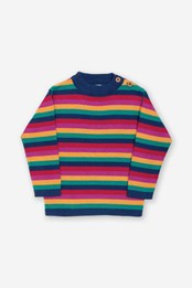 Kids Rainbow Stripe Jumper Multi