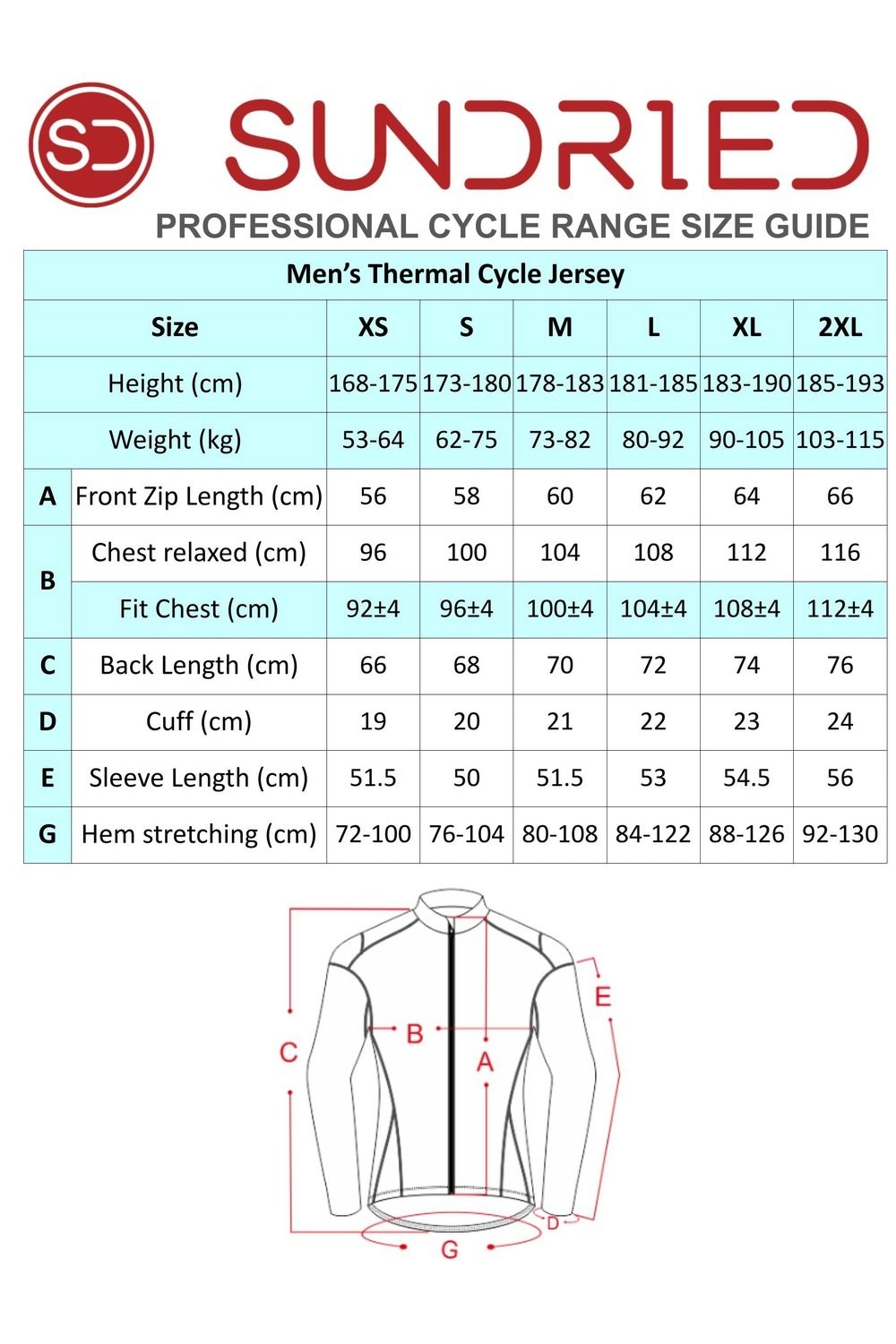 Mens Thermal Cycle Jersey