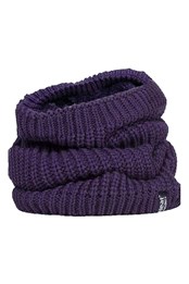 Womens Winter Fleece Lined Thermal Neck Warmer Purple
