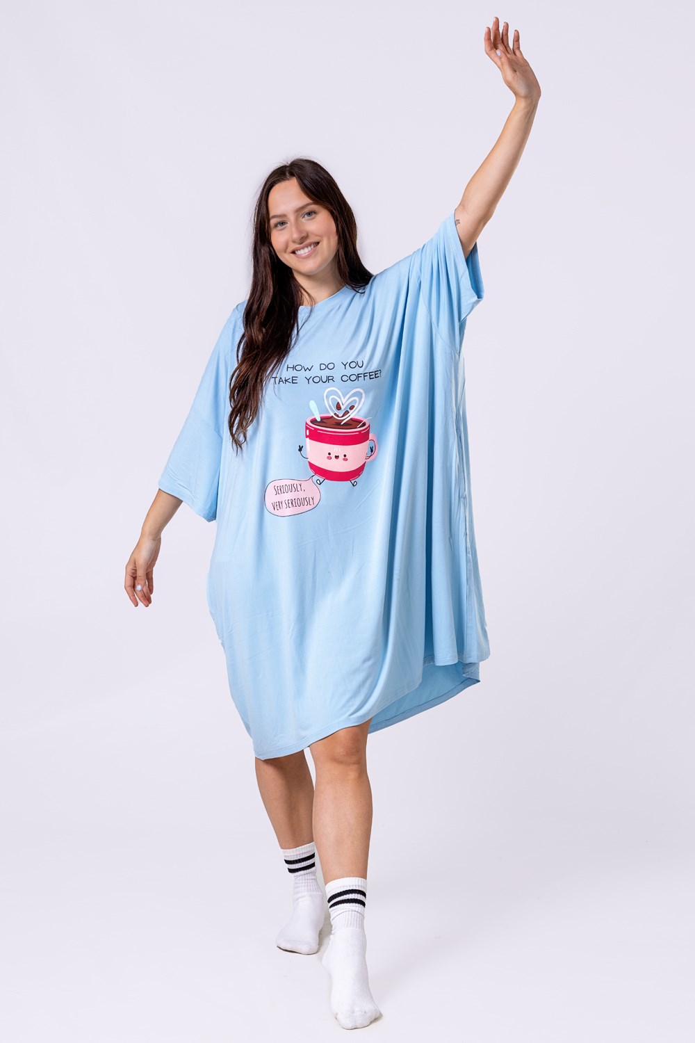 Womens Super Soft Lounge Sleep T-Shirt -