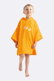 Kids Hooded Change Robe Orange