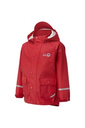 Forest Ranger Kids PU Waterproof Jacket Red