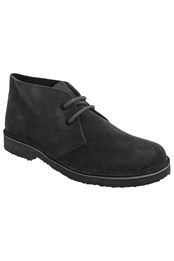 Womens Real Suede Round Toe Unlined Desert Boots
