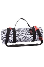 Tribal Fusion Spot Picnic Blanket Black & White Spots