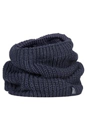 Mens Chunky Thermal Neck Warmer Navy