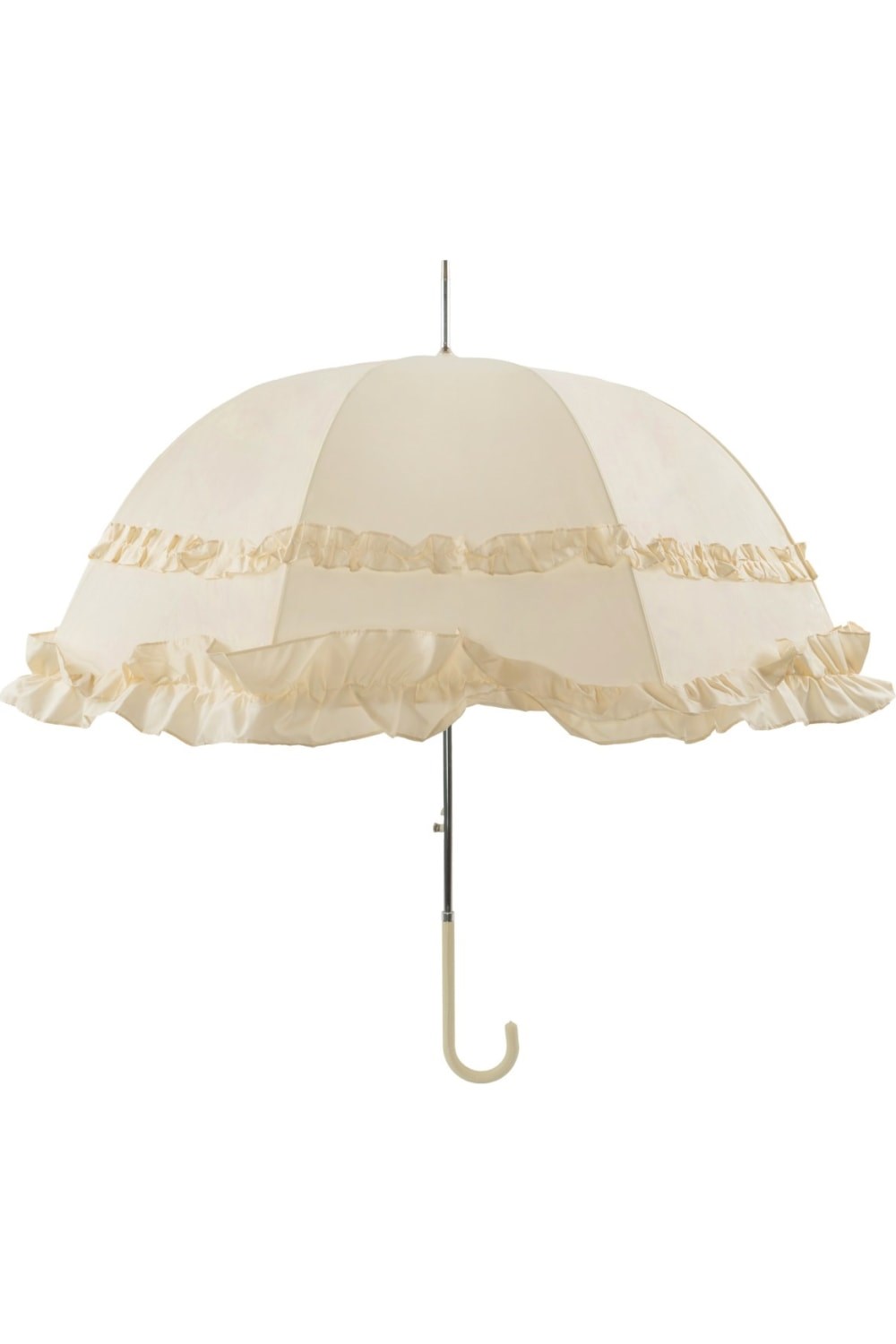 Double Womens Frilled Stick Umbrella -