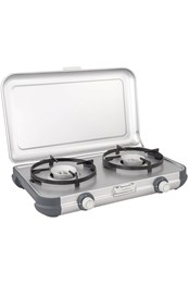 Camping Kitchen Stove 2 CV Silver
