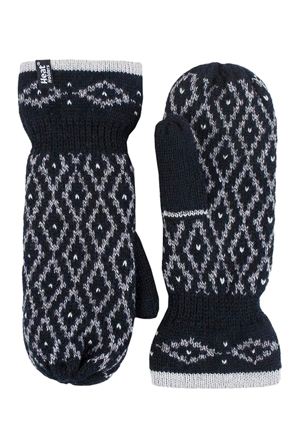 Womens Winter Thermal Fleece Lined Mittens -