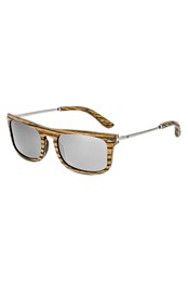Queensland Polarized Sunglasses Zebrawood/Grey